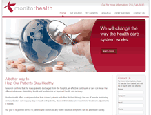 Tablet Screenshot of monitorhealth.net